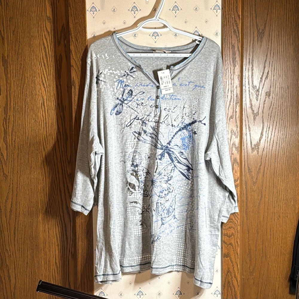 CJ Banks 3/4 Sleeve 3X